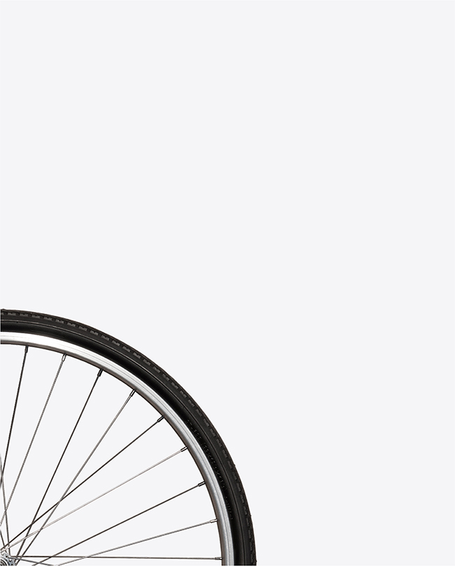Ett cykelhjul.