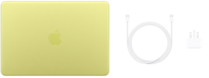 13-inch MacBook Neo, USB-C Charge Cable and 20W USB-C Power Adapter