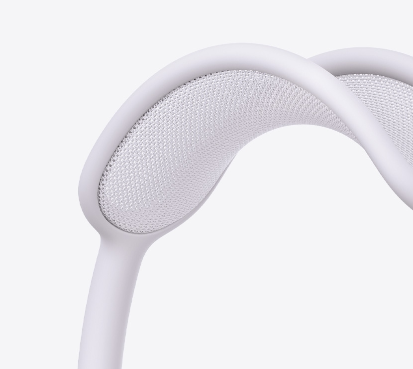Ausinės „AirPods Max 2“, violetinės spalvos, tinklinio lankelio detalė