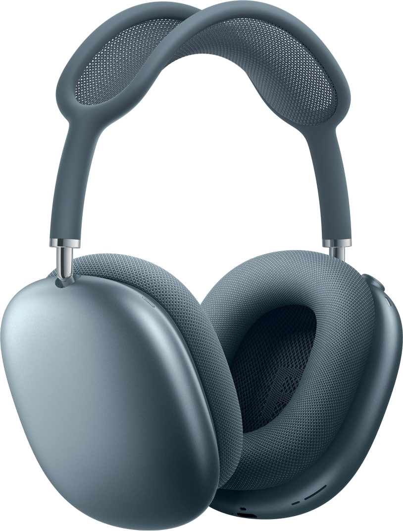 Ausinės „AirPods Max 2“, mėlynos spalvos, šoninė išorinė pusė